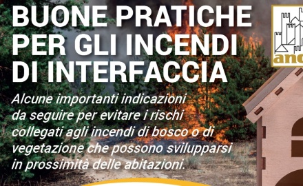 La brochure dell'Anci : "Buone pratiche contro gli incendi"