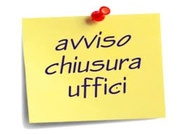 CHIUSURA UFFICI COMUNALI IL 16/08/2024