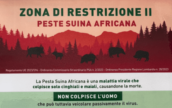 Zona di restrizione peste suina africana