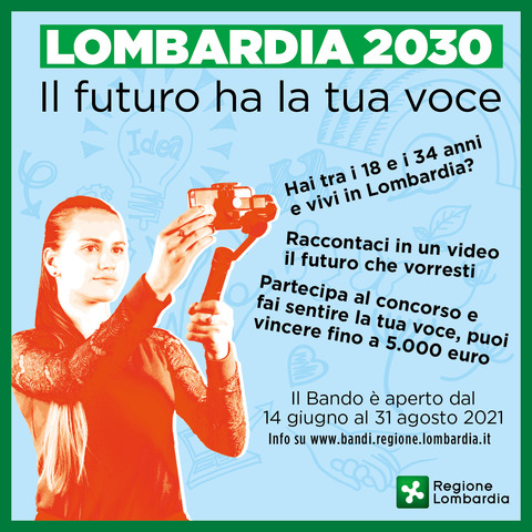 Concorso "Lombardia 2030. Il futuro ha la tua voce"